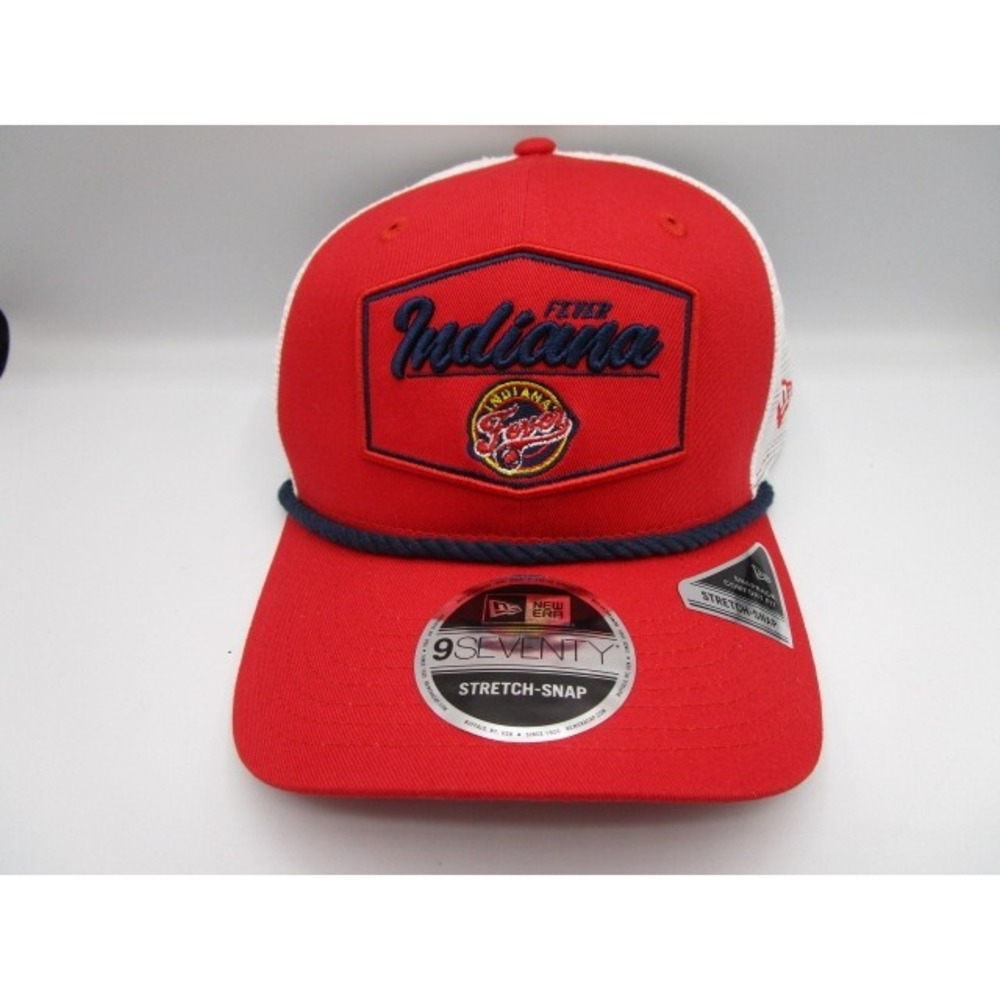 New Era 9Seventy Indiana Fever WNBA Stretch Snap Trucker Hat Red White Blue